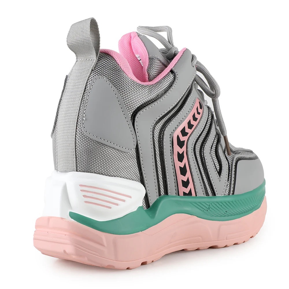 Anthony Wang Gray Sneaker Wedge - Picture 4 of 4